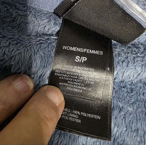 The North Face Soft Blue Osito Fleece Jacket Size Small - Picture 4 of 6